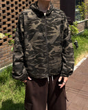Ray Camo Hood Bomber Jacket