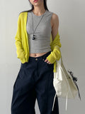 Strap Ribbed Sleeveless