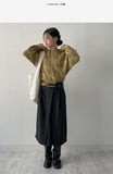 Belly Wool Pleated Skirt
