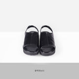 Benin Crinkle Platform Sandals