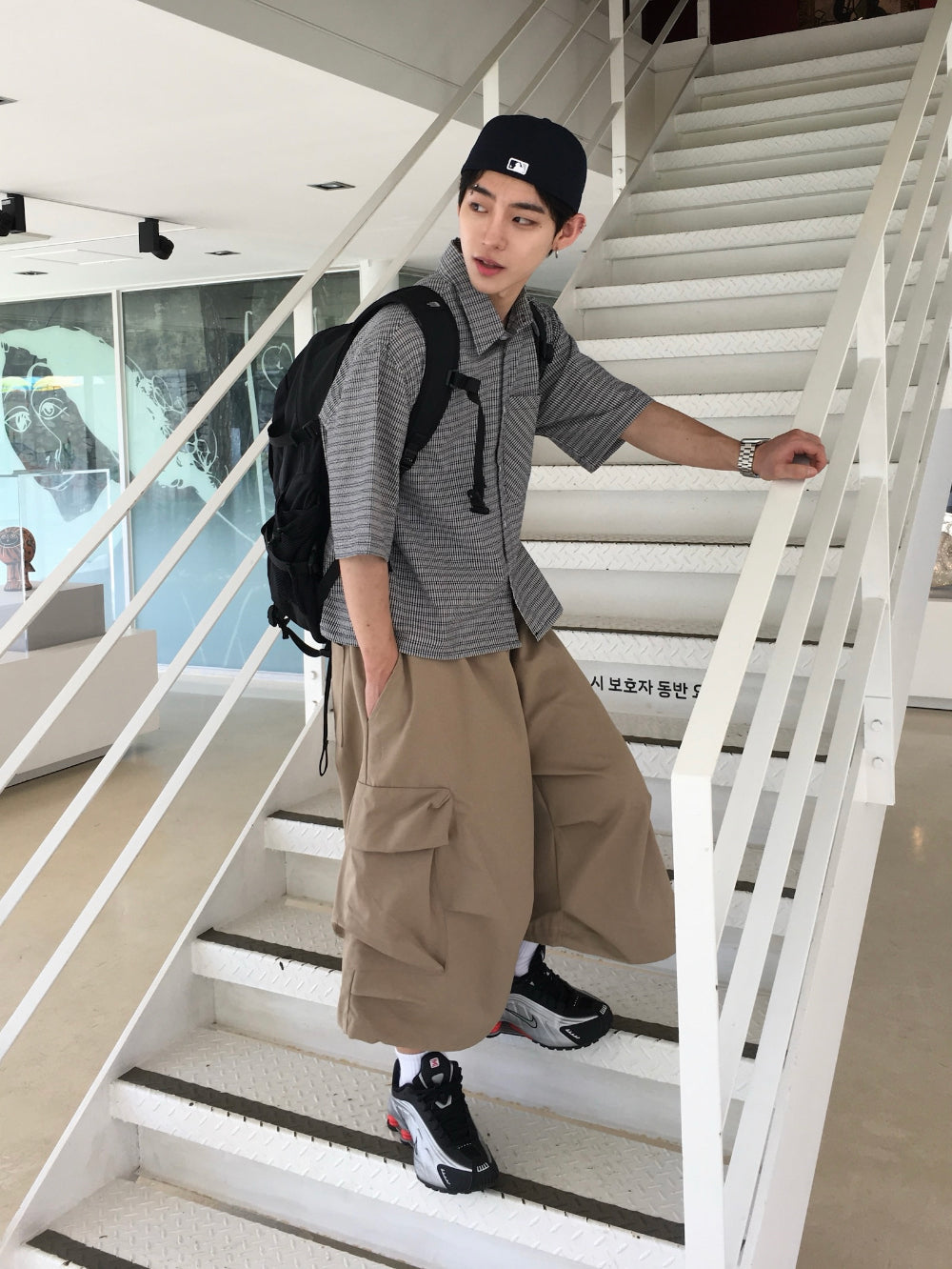【DISCERNMENT】Mad Pintuck Bermuda Cargo Pants DISCERNMENT (ディーサーメント) - マッドピンタックバミューダ