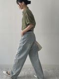 [unisex] 418 Teen Blue Wide Denim Pants