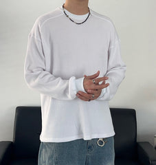 KOOLOSET (クロゼット) - フロント切開ワッフル長袖Tシャツ