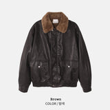 Landed Fur Leather Jacket