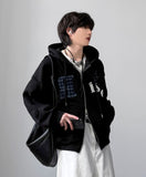 Nuance Check Hood Zip-Up