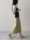 Iron Linen H-Line Skirt