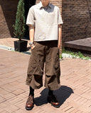 Roach cut cargo bermuda pants