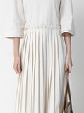 [Premium] Sophia Pleated Strap Long One Piece
