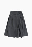 Fab Button Flare Long Skirt
