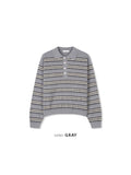 Sage Button Collar Knit