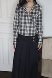 Hazel Check Crop Shirt