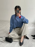 Odd High-Waisted Cotton Wide Pants