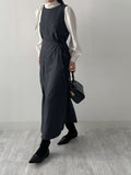 [Wrap SET] Abe Sleeveless Long One Piece