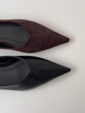 Leaf stiletto flat shoes
