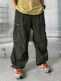 Hip Snap Nylon Cargo Pants