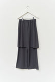 (W) Moms Pleats Skirt Pants