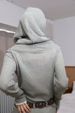 Net hijab knit hoodie