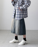 Exi Wide Bermuda Denim