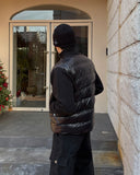 Niro high-neck knit padding