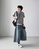 Able Lettering Bermuda Denim