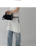 Punching Lace Knit Skirt