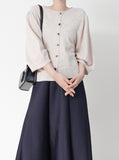 [Premium] Fidget Whole Garment Cashmere Cardigan