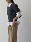 Peach Frill Loose-Fit Shirt