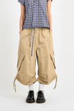 String Balloon Bermuda Pants