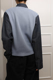 Color matching ribbed pocket jumper