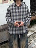 Ombre Over Check Shirt
