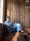 Summer Seersucker Check Shirt