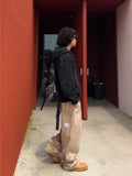 Patch Balloon Two-Tuck Banding Pants
