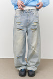 Hold Damage Wide Denim