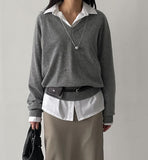 Cornell Wool V-Neck Overfit Knit