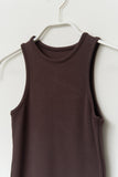 (W) Bean Ribbed Sleeveless