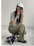 [unisex] Wave Dyeing Wide Denim Pants