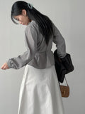 Cowl Belted Loose-Fit Blouse