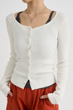 Scoop ribbed cardigan