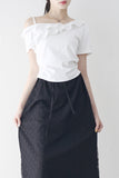Berry Wave Off-Shoulder T-Shirt