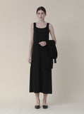 [Premium] Wool Cashmere Sleeveless Long One Piece