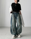 Zebra Dart Balloon Denim