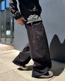 Peach Cotton Side Pocket Balloon Pants