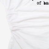 Storm Lettering Shirring T-Shirt
