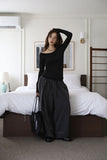 Fold Snap Unbalanced Tee