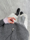 Velvet See-Through Mock Neck Polar Fleece T-Shirt
