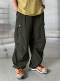 Hip Snap Nylon Cargo Pants