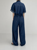 [unisex] Dart Washing Banding Long Denim Pants