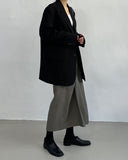 Silky Twist Wrap Long Skirt