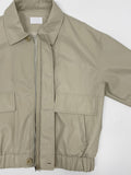Monet Leather Loose Fit Blouson Jumper