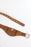 Camel Suede Pocket Belt